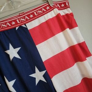 Top Drawer American Flag Loungepants Pajama With  Pockets 4th Fourth Of July